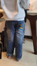 汪汪隊立大功兒童牛仔褲子寬松直筒軟牛仔男孩休閑褲男童長(cháng)褲春秋款牛仔藍 130 曬單實(shí)拍圖