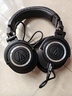 鐵三角（Audio-technica） ATH-M50X 頭戴式專(zhuān)業(yè)監聽(tīng)耳機HIFI音樂(lè )全封閉可折疊有線(xiàn)耳機 ATH-M50X BK 黑色 曬單實(shí)拍圖