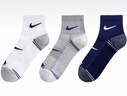 NIKE3BRAND 耐克青少年拼接撞色襪子3雙裝耐磨防滑男女大童舒適柔軟襪 曬單實(shí)拍圖