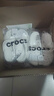 CROCS卡駱馳貝雅云彩洞洞鞋戶(hù)外老爹鞋沙灘女休閑鞋|208186 白色-100 39 (250mm) 曬單實(shí)拍圖