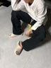回力（Warrior）正品拖鞋男款外穿涼拖鞋速干運動(dòng)防滑防臭時(shí)尚高檔潮款防水一字拖 灰白色（4CM的軟） 42-43 （標準碼） 曬單實(shí)拍圖