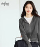 伊芙麗（eifini）朱珠代言綿羊毛翻領(lǐng)兩穿連帽拉鏈薄款針織開(kāi)衫2026春季新款女 灰色 連帽開(kāi)衫 L 115-130斤 曬單實(shí)拍圖