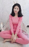 ClescKasu保暖內(nèi)衣女士加絨加厚套裝發(fā)熱纖維內(nèi)搭打底衫防寒恒溫圓領(lǐng)保暖衣 粉色【發(fā)熱速暖適宜-15~5°C】 L 【100-120斤】 曬單實(shí)拍圖