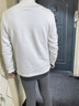 布先生小高領(lǐng)加厚保暖長(cháng)袖打底T恤男秋冬打底衫 象牙白 L/175  曬單實(shí)拍圖