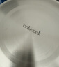 onlycook316不銹鋼盤(pán)子 食品級餐碟子 家用備菜盤(pán) 圓盤(pán)餐盤(pán)餐具 16cm 曬單實(shí)拍圖