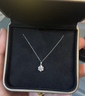 京東京造星芒pt950鉑金培育鉆石項鏈50分鉆石新年禮物 曬單實(shí)拍圖