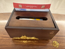 褐本黑胡桃木實(shí)木紙巾盒客廳高檔輕奢創(chuàng  )意可愛(ài)桌面抽紙盒多功能收納盒 原創(chuàng  )超牛紙巾盒 曬單實(shí)拍圖