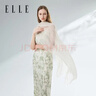 ELLE【100%亞麻禮盒裝】女士絲巾春夏披肩百搭送媽媽送女友禮物 曬單實(shí)拍圖