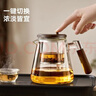 京東京造高硼硅飄逸杯 茶壺泡茶壺杯茶水分離器【304濾網(wǎng)】按壓出水 900ml 曬單實(shí)拍圖