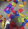 美高（MEGA BLOKS）生日禮物兒童玩具食品接觸級材質(zhì)大顆粒積木拼搭150片套裝HHM96 曬單實(shí)拍圖