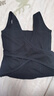 古今（GUJIN）交叉美背內衣女背心文胸一體帶胸墊吊帶內搭外穿修身打底上衣黑色 曬單實(shí)拍圖