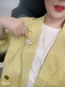 Jay貝殼山茶花胸針高檔女胸花送媽媽婆婆長(cháng)輩生日禮物 曬單實(shí)拍圖
