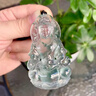老坑緬甸冰種飄花觀(guān)音翡翠吊墜高端a貨男女款菩薩佛玉墜子熱賣(mài)款 曬單實(shí)拍圖