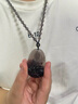 百年老鳳祥天然黑曜石原石本命佛吊墜男女款護身禮物 冰種黑曜石吊墜(羊猴)大日如來(lái) 曬單實(shí)拍圖
