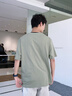 名創(chuàng  )優(yōu)品短袖男純棉夏季t恤男生港風(fēng)日系體恤衫男士基礎款半袖Z 棕綠 XL 曬單實(shí)拍圖