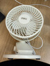 得力USB桌面風(fēng)扇迷你輕音小電扇大風(fēng)力風(fēng)扇宿舍家用臥室學(xué)生宿舍辦公室臺式桌面風(fēng)扇臺夾扇 白 曬單實(shí)拍圖