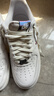 耐克NIKE男空軍一號AF1 AIR FORCE1馬年限定款運動(dòng)鞋IQ1119-011白40.5 曬單實(shí)拍圖