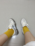 熱風(fēng)（Hotwind）銀色德訓鞋女款2026年春季新款百搭平底休閑鞋輕便軟底女鞋子 曬單實(shí)拍圖