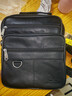 男包真皮男士單肩包斜挎包男豎款背包頭層牛皮大容量多功能通勤包 大號頭層牛皮（內部有水杯套） 曬單實(shí)拍圖