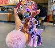 小馬寶莉周邊鑰匙扣經(jīng)典4代毛球系列掛件紫悅掛飾吊墜生日馬年禮物女 曬單實(shí)拍圖