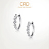 CRD克徠帝【現貨閃發(fā)】光軌鉆石耳扣鉑金耳釘百搭送女友禮物 【E00600】鉑金共約10分 曬單實(shí)拍圖