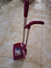 妙潔（MIAOJIE）塵必潔耐用掃把組合套裝家用不銹鋼掃把簸箕畚斗畚箕掃地掃帚套裝 紅色掃把+簸箕一套 曬單實(shí)拍圖