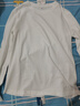 真維斯（Jeanswest）長(cháng)袖t恤女秋季基礎款純棉舒適寬松修身上衣內搭打底衫白色L 曬單實(shí)拍圖