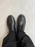 他她（TATA）商務(wù)休閑皮鞋男士軟底增高爸爸鞋 黑色系帶DM5 40 曬單實(shí)拍圖