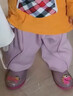 巴厘小豬女寶寶褲子秋冬季加絨保暖褲小女童外穿衛褲蝴蝶結休閑褲兒童長(cháng)褲 落霞紫 110 曬單實(shí)拍圖