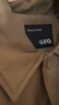 GXG男裝寬松短款羽絨服襯衫外套冬季 卡其色 170/M 曬單實(shí)拍圖