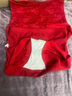 美·雅·挺本命年屬馬內褲女士純棉全棉抗菌襠高腰收腹提臀大碼蕾絲紅色短褲 曬單實(shí)拍圖