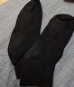 棉小念襪子男士短襪春夏季100%純棉10A抗菌防臭黑白純色透氣低幫短筒6雙 曬單實(shí)拍圖