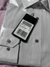 G2000商場(chǎng)同款棉質(zhì)混紡親膚斜紋長(cháng)袖襯衫 灰色 XL/09 曬單實(shí)拍圖