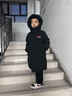 鴨鴨【孫穎莎同款】鴨鴨兒童羽絨服男女童冬季中長(cháng)款中大童裝外套裝HY 曬單實(shí)拍圖