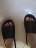 京東京造 【高腳背推薦】云彈拖鞋防臭輕便居家浴室涼拖鞋 黑色 40-41 曬單實(shí)拍圖
