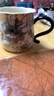 傳旗馬克杯大容量陶瓷杯 咖啡杯牛奶杯早餐杯家用杯子 紫韻花境 400ml 曬單實(shí)拍圖