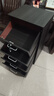 抽屜式收納柜家用桌下A4文件儲物柜辦公室桌邊柜五斗柜夾縫置物柜 移動(dòng)帶輪款【四抽】黑胡桃40*34*65cm 曬單實(shí)拍圖