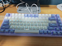 黑峽谷（Hyeku）M2 客制化機械鍵盤(pán)全鍵熱插拔辦公游戲鍵盤(pán)gasket結構83鍵PBT鍵帽白色背光 絳紫櫻蘭 凱華碧翠軸 曬單實(shí)拍圖