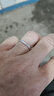 ALLOVE純銀情侶戒指男女款求婚對戒女生生日禮物送女朋友老婆結婚紀念日 曬單實(shí)拍圖