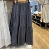 優(yōu)衣庫常規款女裝層疊長(cháng)裙半身裙26春夏新款484820 484822 484821 484821/69藏青色(條紋) M 曬單實(shí)拍圖