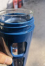 胖東來(lái)代購鋼化玻璃杯防摔防爆茶杯茶水分離雙層男款水杯耐高溫 款【耐高溫 不炸裂】深邃藍 650 曬單實(shí)拍圖