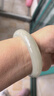 印象眸 冰晴水玉手鐲東陵玉手鐲女款平安玉鐲子內徑約57-58mm 曬單實(shí)拍圖