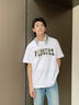 fingercroxx it男短袖t恤夏季復古港風(fēng)潮流內搭純棉寬松百搭半袖 白 XL 曬單實(shí)拍圖