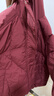 森馬（Semir）90絨子羽絨服女騏驥紅色外套寬松連帽顯瘦三防上衣101125113005 曬單實(shí)拍圖