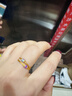 六福珠寶 黃金戒指紫蘇烏梅足金解壓小軟戒 計價(jià) 11號-約0.69克 曬單實(shí)拍圖