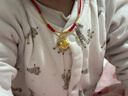 周大生黃金寶寶長(cháng)命鎖吊墜平安金鎖掛墜滿(mǎn)月周歲禮物 小版(不含鏈)1.93g 曬單實(shí)拍圖