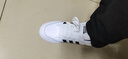 阿迪達斯（adidas）官方艦店男鞋 春季新款運動(dòng)鞋緩震休閑鞋透氣高幫板鞋訓練籃球鞋 2980-白色高幫板鞋 40.5 曬單實(shí)拍圖