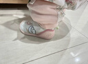 基諾浦（ginoble）嬰兒學(xué)步鞋8-18個(gè)月25年春男女寶寶軟底步前鞋GB2392亮白/粉色 曬單實(shí)拍圖