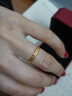 周大福碎金金黃金戒指(工費220)12號約2.1g EOF1216生日禮物 曬單實(shí)拍圖