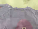 巴布豆（BOBDOG）女童條紋長(cháng)袖t恤衫假兩件拼接女孩衣服大童春裝圓領(lǐng)上衣香芋紫120 曬單實(shí)拍圖